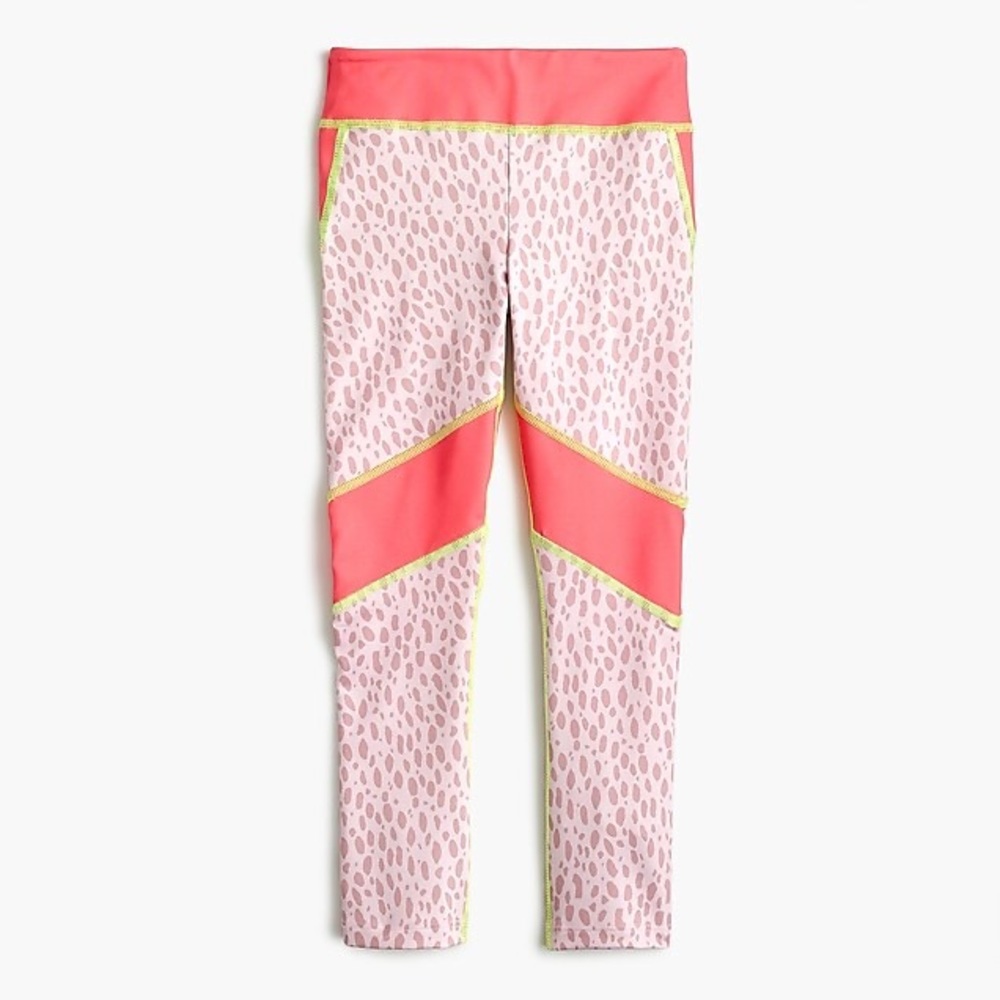 🌸 J. Crew colorblock performance leggings